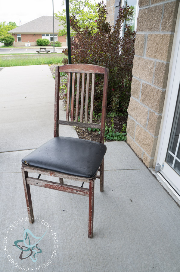 old worn out desk chair