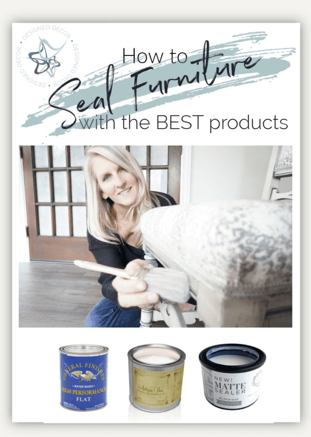 graphic on how to seal furniture with the best products
