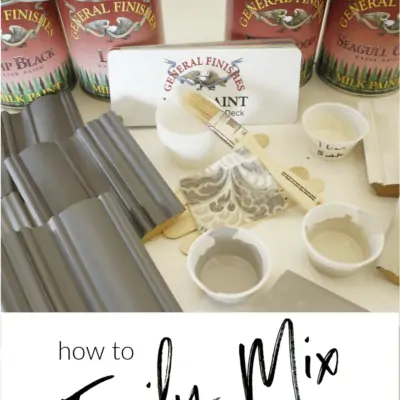 Discover how to easily mix furniture paint colors