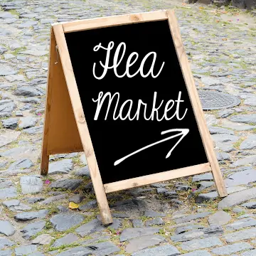 flea-market-sign flea market chalkboard sign