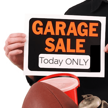 garage sale sign