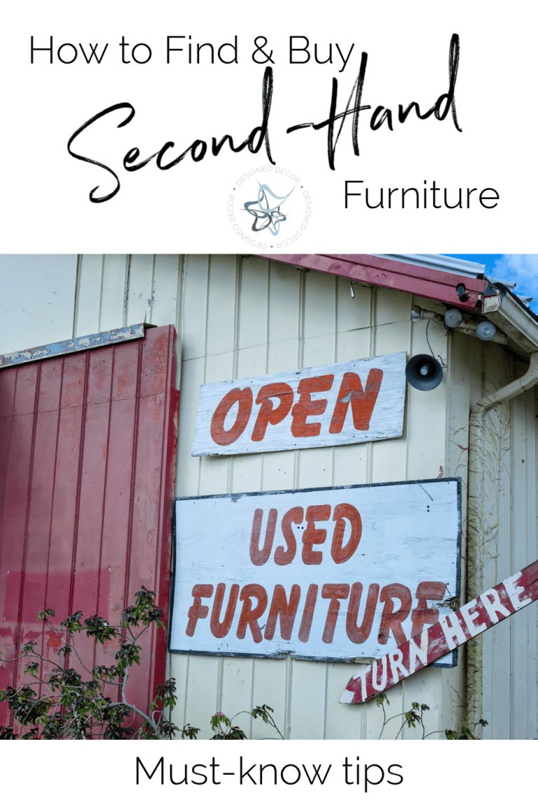 Must know Tips to Find and Easily Buy Secondhand Furniture Designed