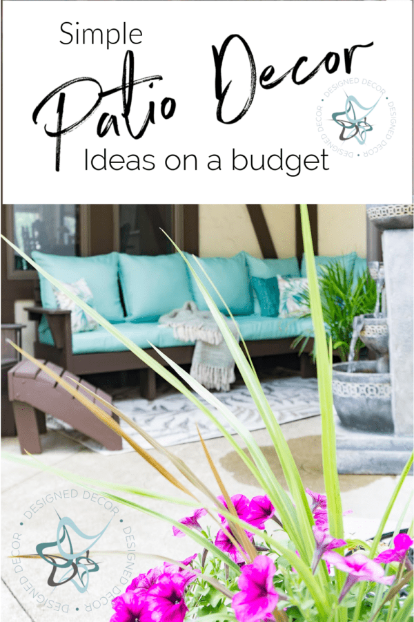 graphic for simple patio decorating ideas 
