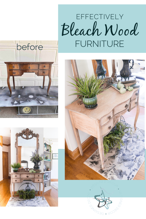 graphic on how to bleach wood furniture