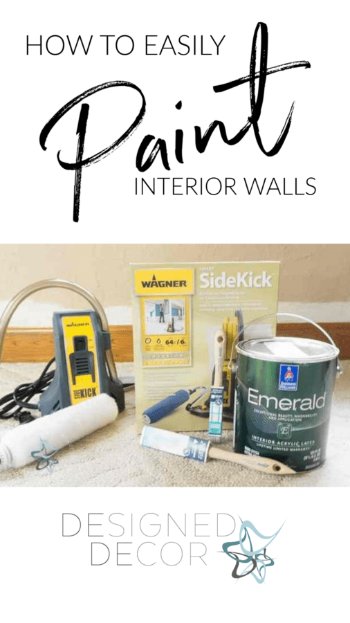 graphic on how to easily paint interior walls