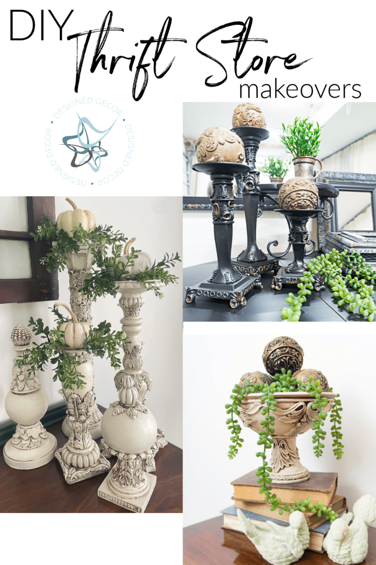 How to save money with DIY thrift store makeovers Designed Decor