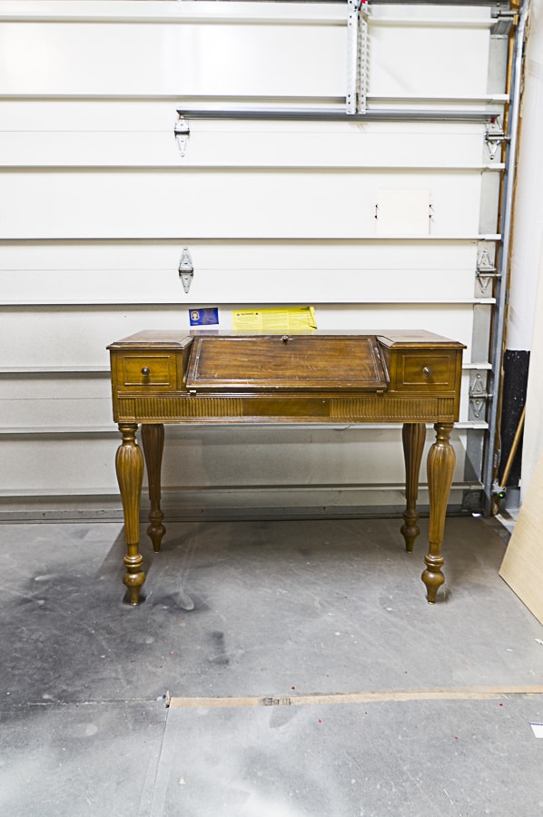 Update a Writing Desk with Chalked Glaze