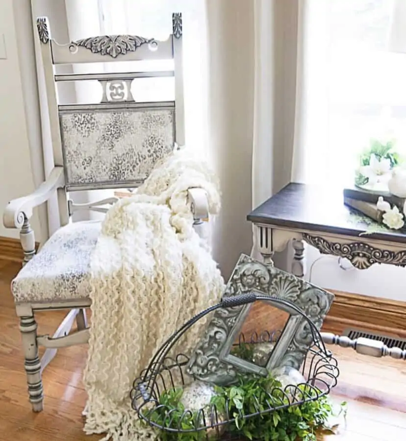 painted Antique armchair