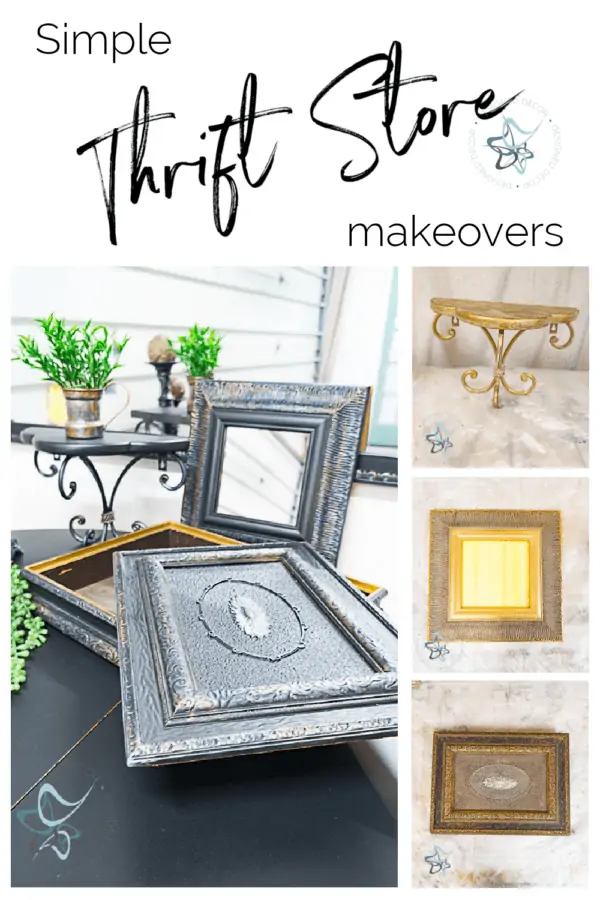 painted thrift store home decor items