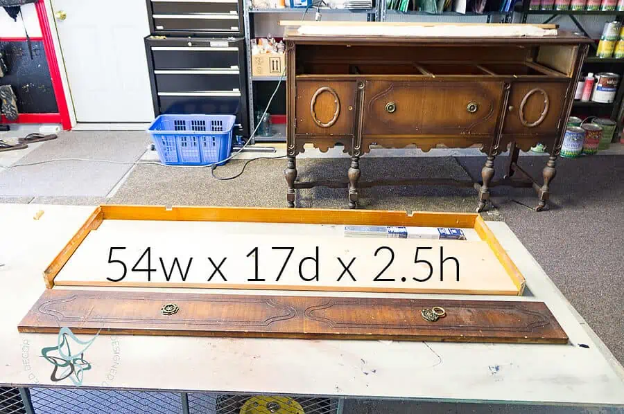 making the pull out tray for the hidden keyboard