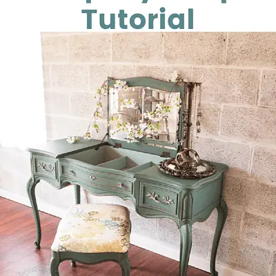 How to Apply Milk Paint on Furniture – Beautiful Vanity Makeover