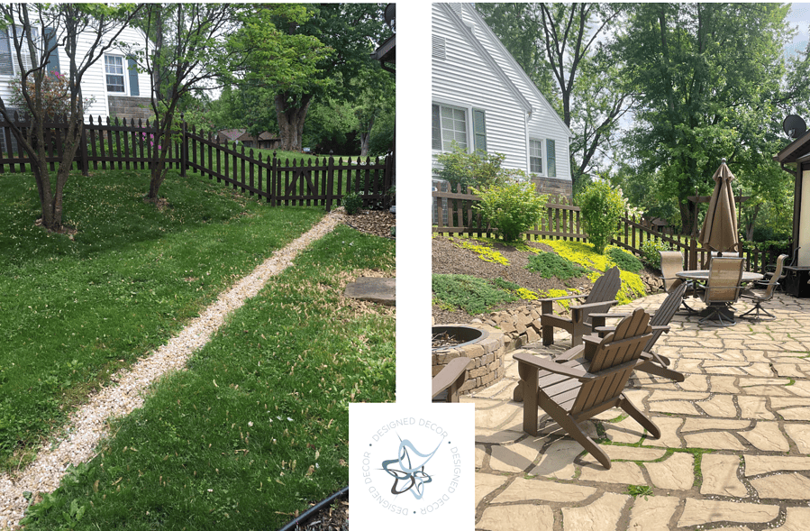 before and after of backyard landscaping