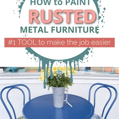 How to Properly Paint Rusted Metal Furniture!