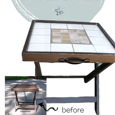 How to Makeover a Multipurpose Serving Tray Accent Table
