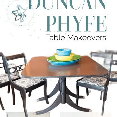 Beautiful Duncan Phyfe Table Makeover with Paint| Step-by-Step Guide