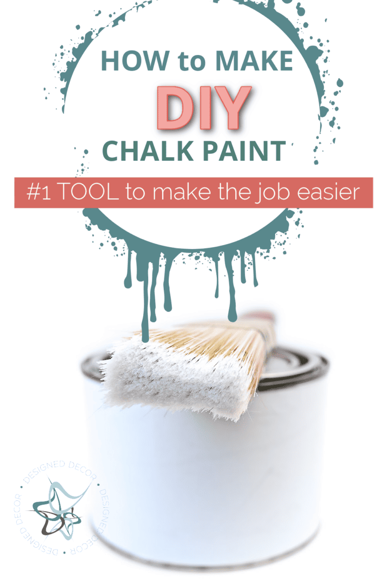 Make your own easy DIY Chalk Paint Recipe for Furniture! - Designed Decor