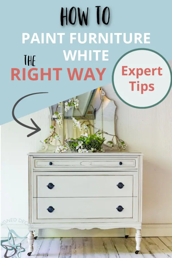 how to paint furniture white the right way graphic