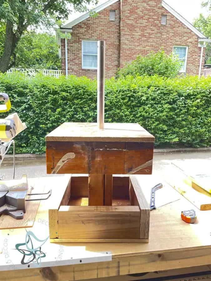 umbrella side table frame