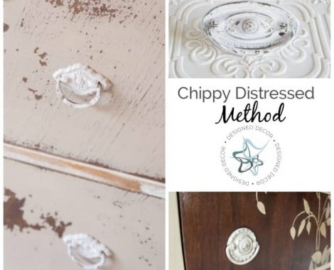 How to Paint Hardware- Chippy Distressed Method - Designed Decor