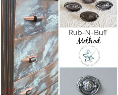 How to Paint Hardware- Run-n-Buff Method-Designed Decor